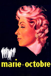 Colorized poster of Marie-Octobre (1959) starring Danielle Darrieux
