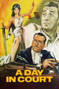 Colorized poster of A Day in Court (1954) starring Peppino De Filippo